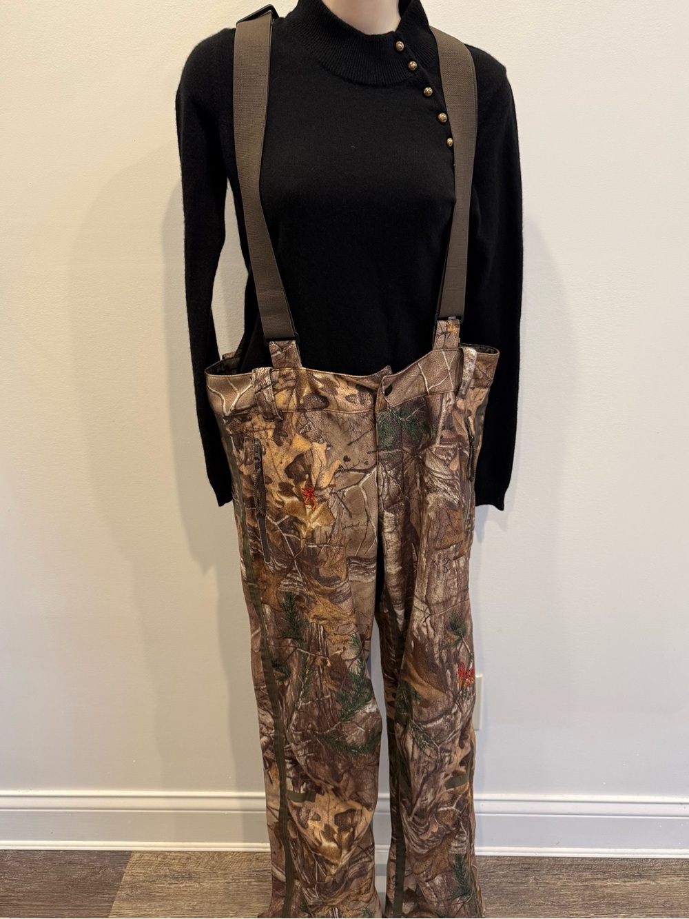 Browning Hell’s Canyon Realtree Brown/Green Camo Men's Hunting Bib Suspenders